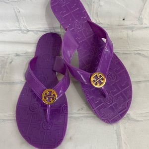 COPY - Tory Burch Logo Jelly Thong SOLD SOLD